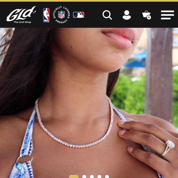 Rose Gold Tennis Necklace | The GLD Shop - Picture 8 of 11